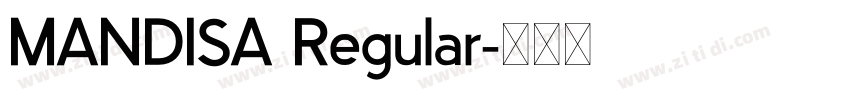 MANDISA Regular字体转换